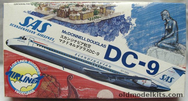 Hasegawa 1/200 McDonnell Douglas DC-9 SAS, LA5 plastic model kit